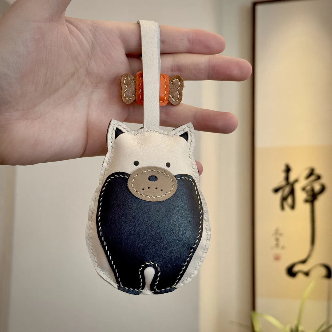 【三莳蓝】真皮DIY包包挂件