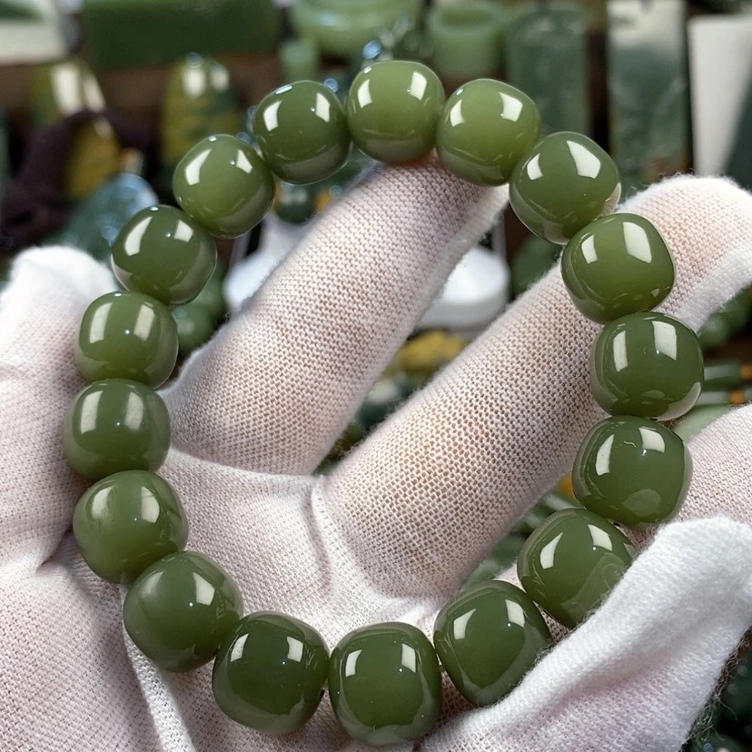 【闪购商品】手链未镶嵌岫岩老玉（透闪石质玉）