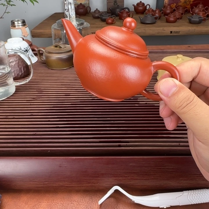 j***1紫砂茶壶朱泥全手120cc