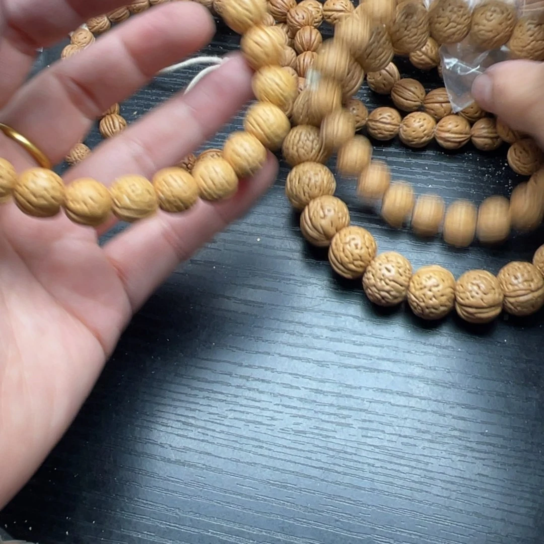 t***s核桃手串/手链散籽批发小桃核66