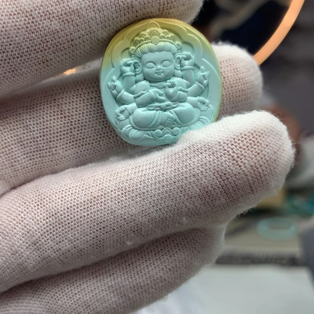 绿松石挂件未镶嵌