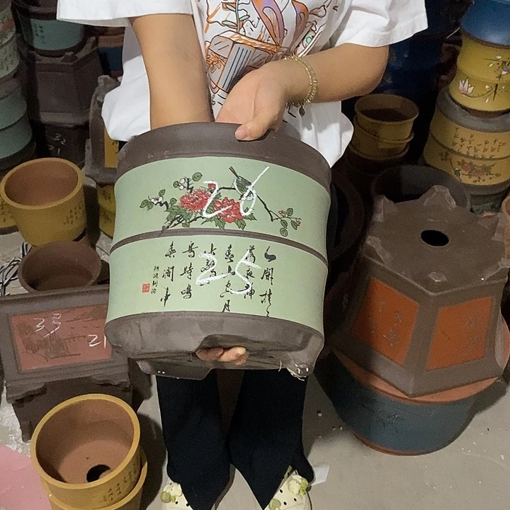 紫砂花盆紫砂花盆
