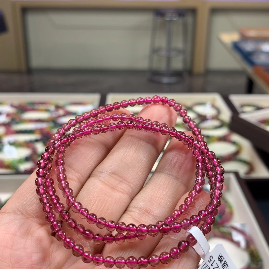 碧玺手链未镶嵌3.6毫米左右