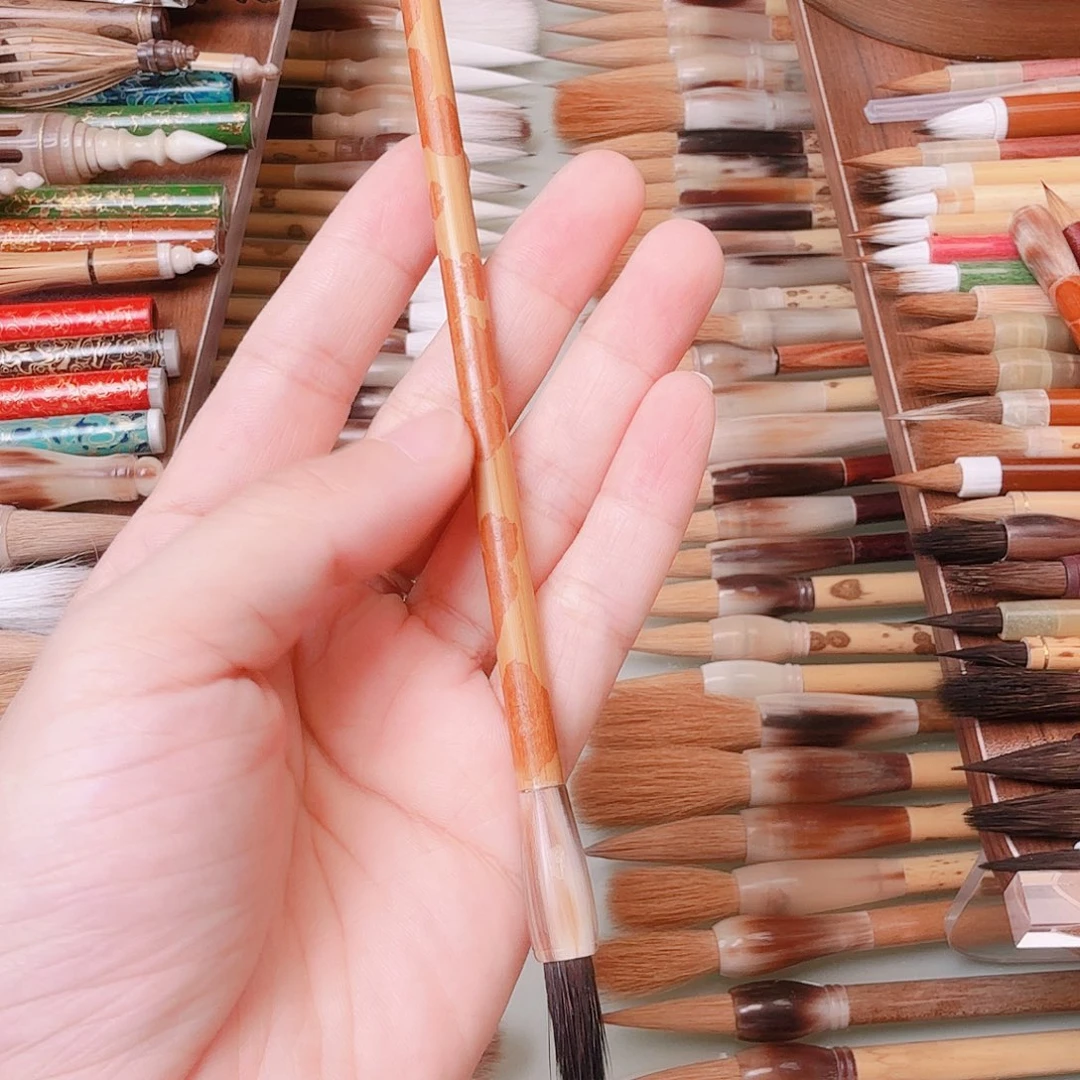 ヘ***⁴干将一级黑尖纯紫毫一支