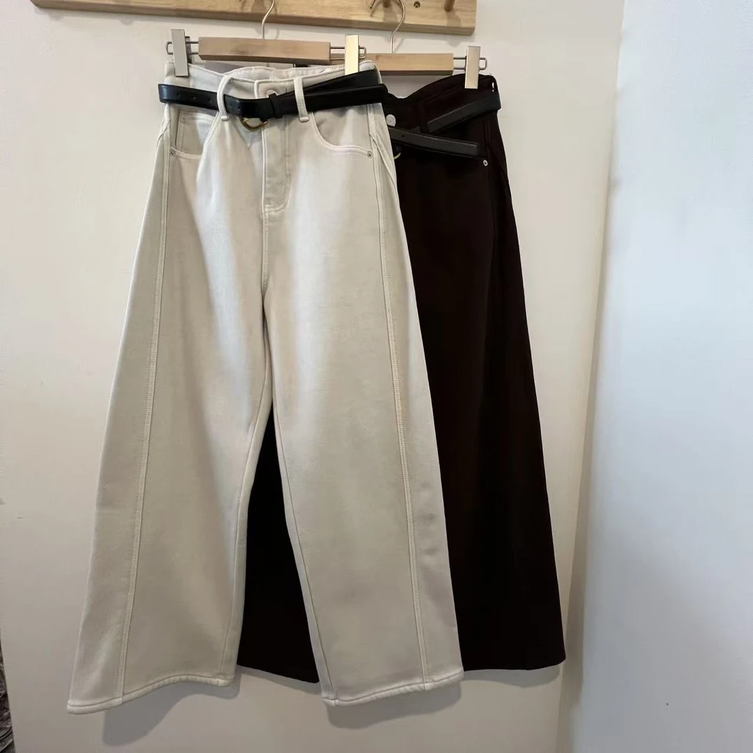 【花花花】边斜牛裤