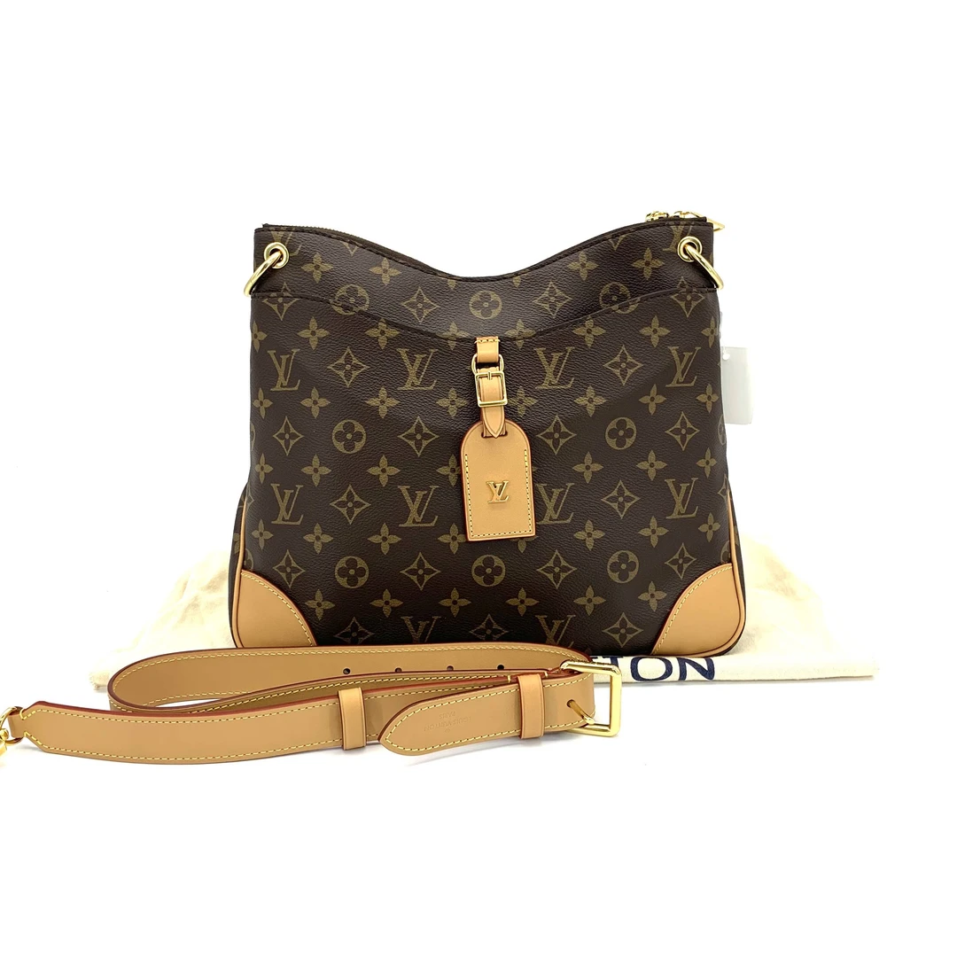 未使用 LouisVuitton/路易威登 经典Odeon棕老花中号斜挎包 31/27