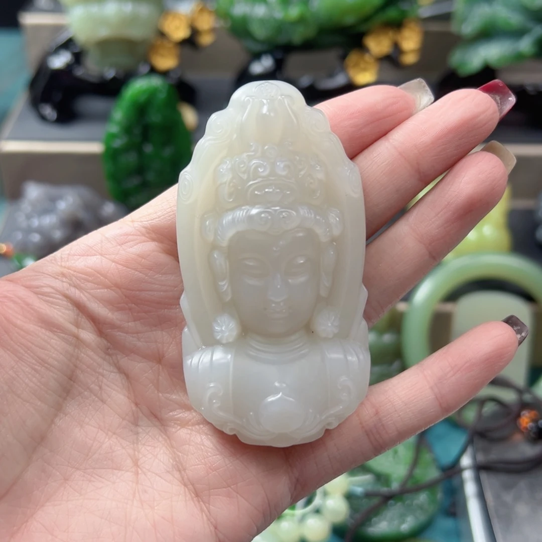 和田玉吊坠(不含链)未镶嵌