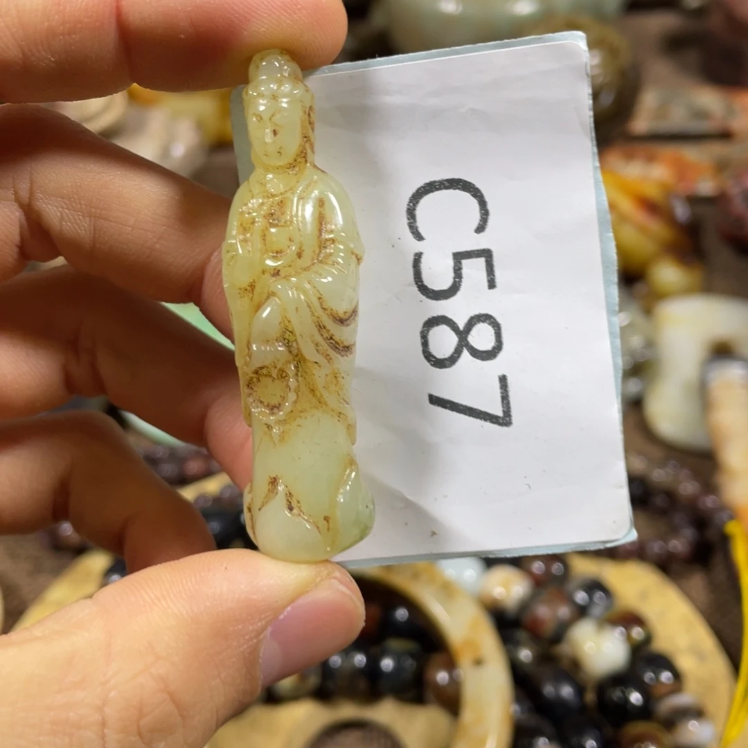 和田玉吊坠(不含链)未镶嵌