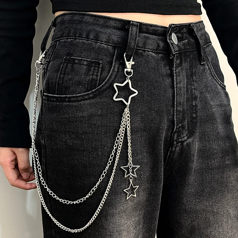 装饰裤链腰链皮带链条朋克ins链子男生配饰裤子街头嘻哈Y2K精致感