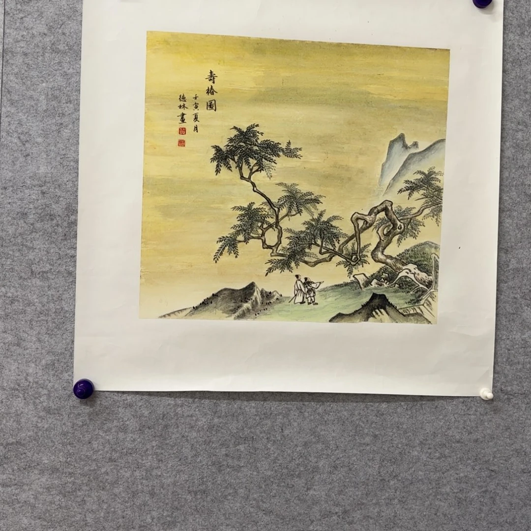 国画花鸟等图案和造型各异的