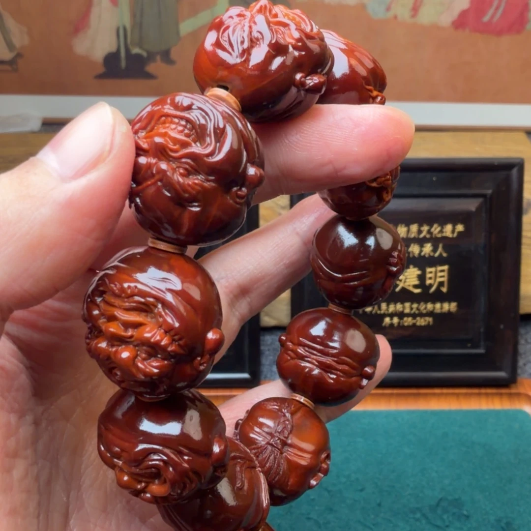 吊坠文玩核桃山鬼恶僧