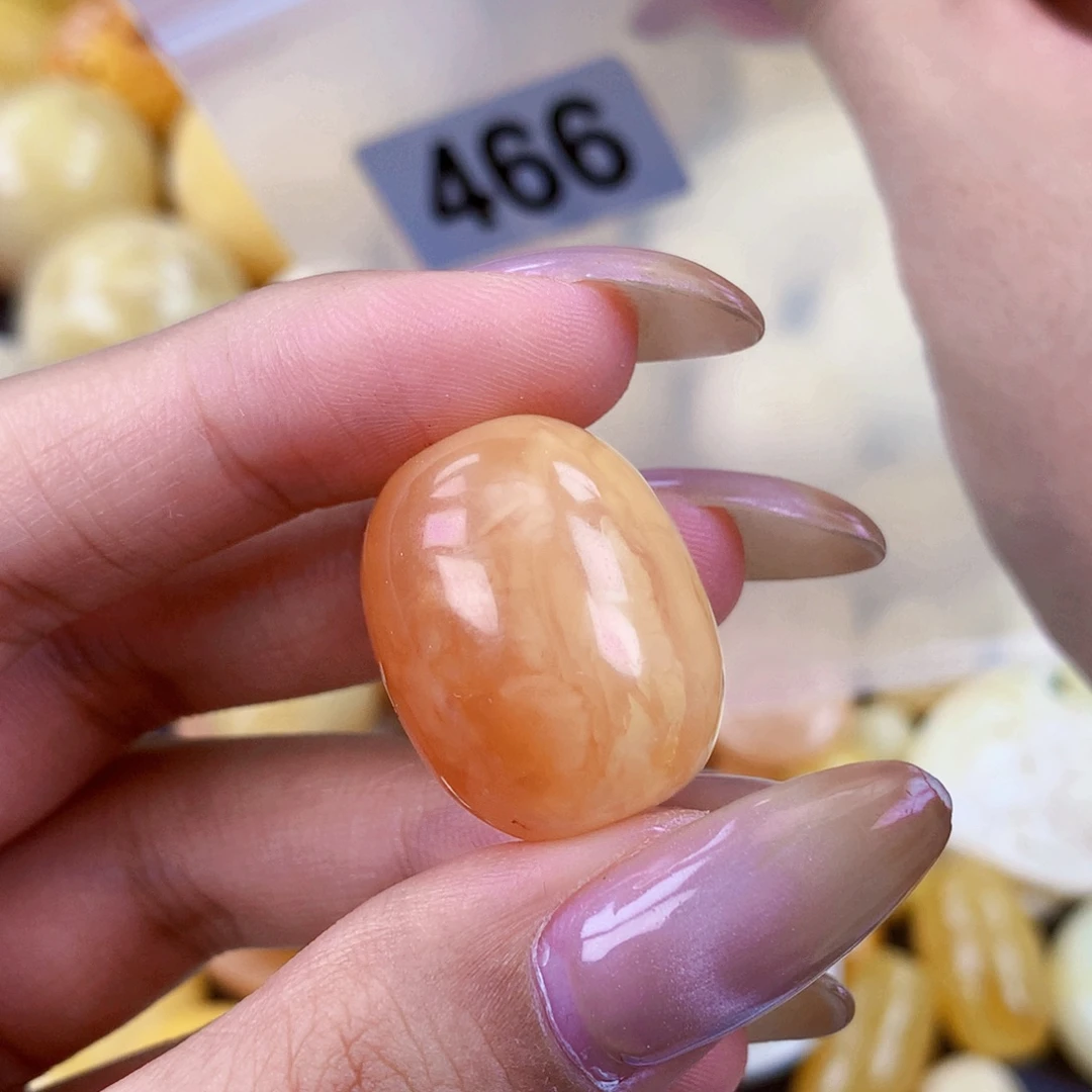 琥珀未镶嵌珠宝奇石19.5×24.5 粉