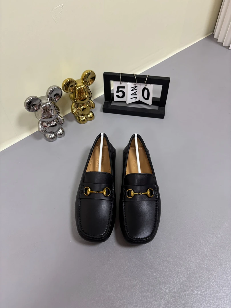 豆豆鞋男款真皮头层牛皮透气软底一脚蹬休闲皮鞋懒人鞋乐福鞋