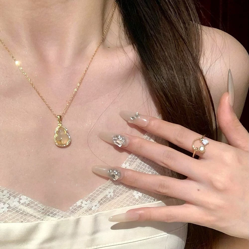 铜项链 铜项链铜项链项链女爆款颈链新中式秋冬国风女士锁骨链