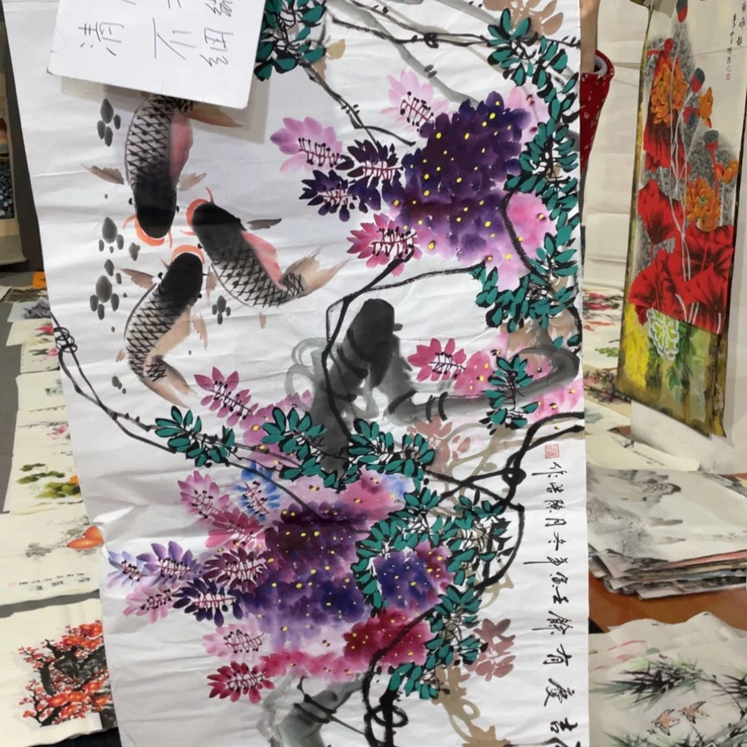 国画国画作品画心一张