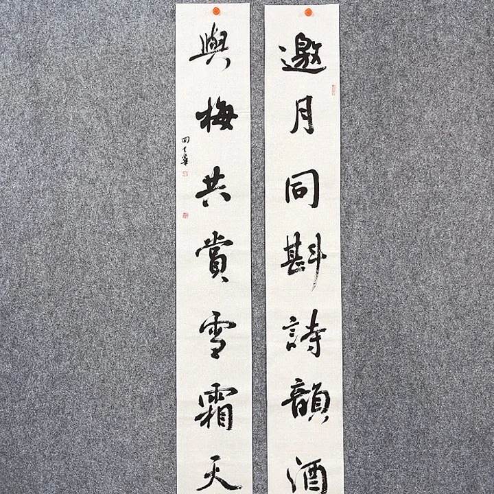 书法回金华老师雪霜天138×20×2