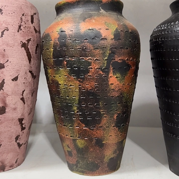 粗陶盆默认打孔高26口10