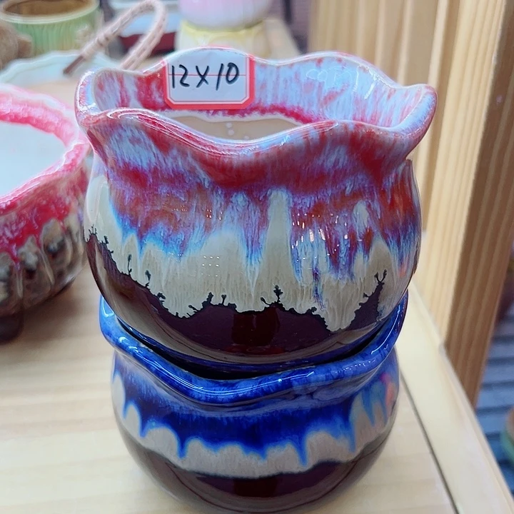 有孔，满10元发货多肉陶瓷花盆