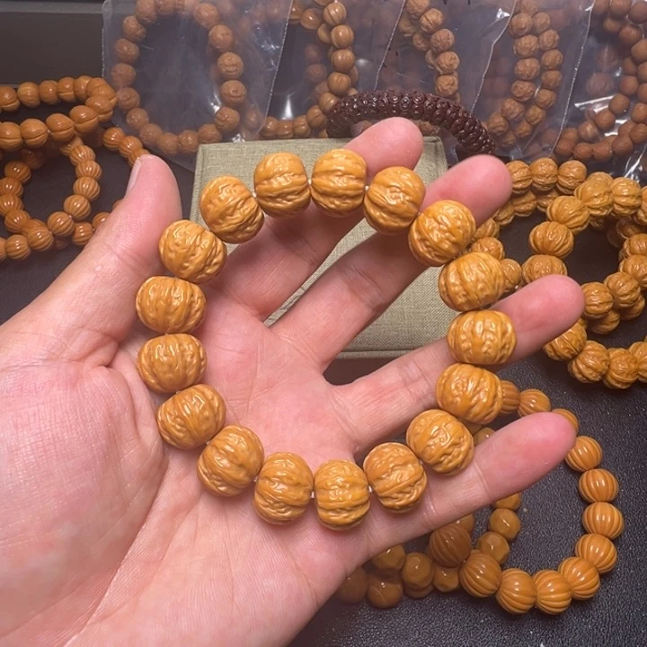 猴头核桃手串大八棱16