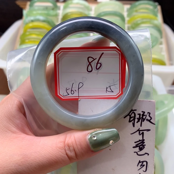 未镶嵌蛇纹石玉手镯