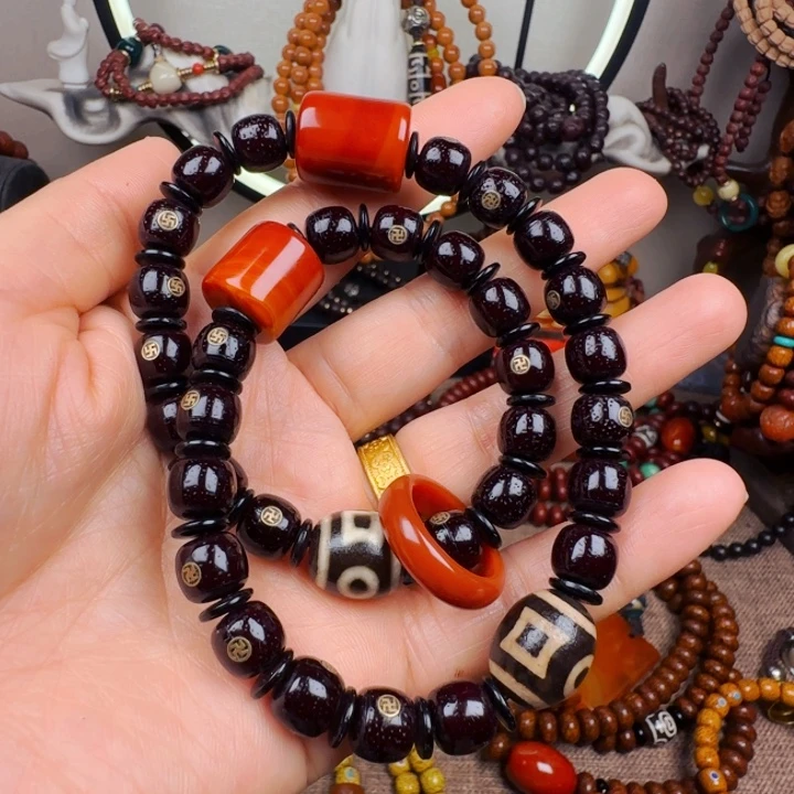 吊坠星月菩提双圈