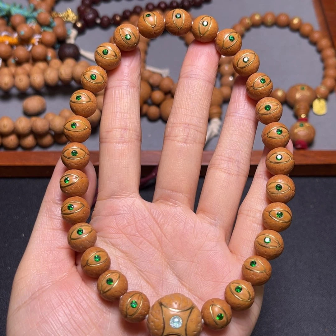 吊坠凤眼菩提11mm2025精品镶嵌巨眼手持
