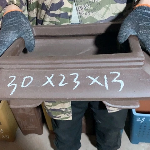 紫砂花盆手工制作