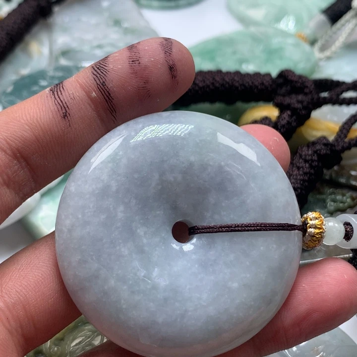 颈饰未镶嵌翡翠保真天然a货翡翠