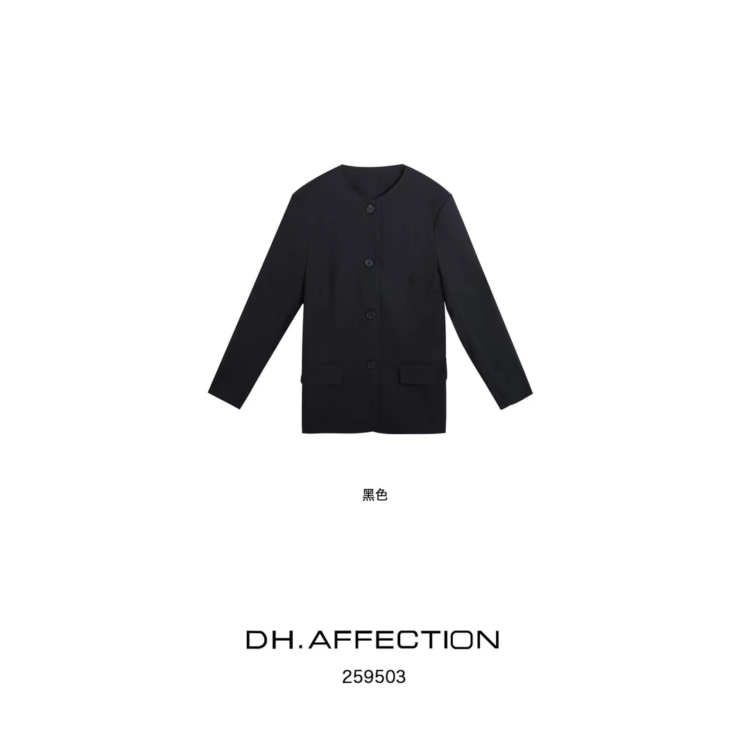 杨杨 DH-(小普西装)大牌无领西装设计感外套259503