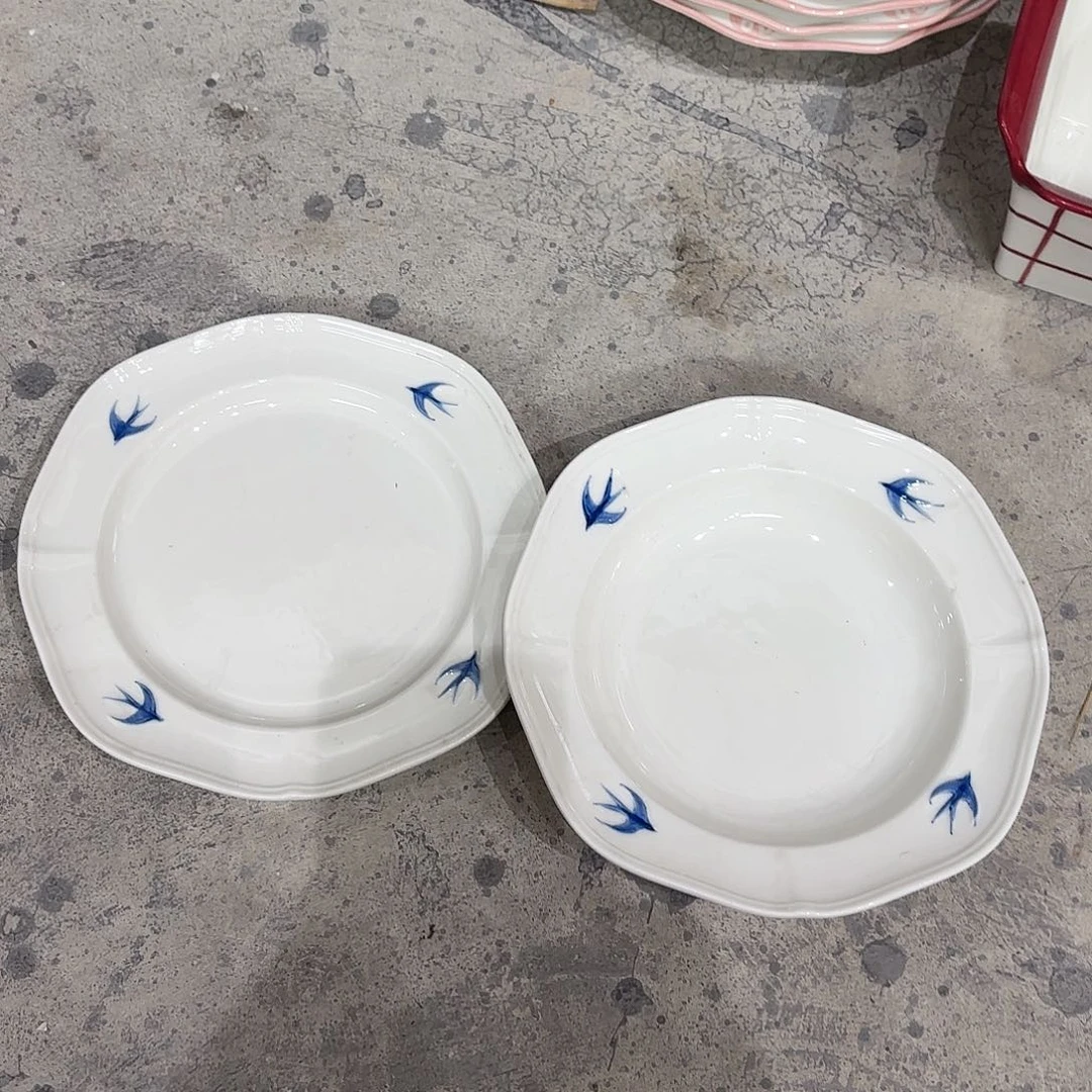 棉麻微瑕一对飞燕一深一浅