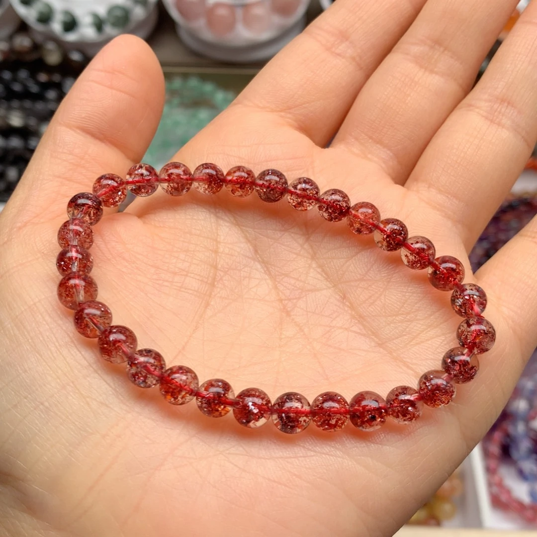 水晶手链未镶嵌金草莓6