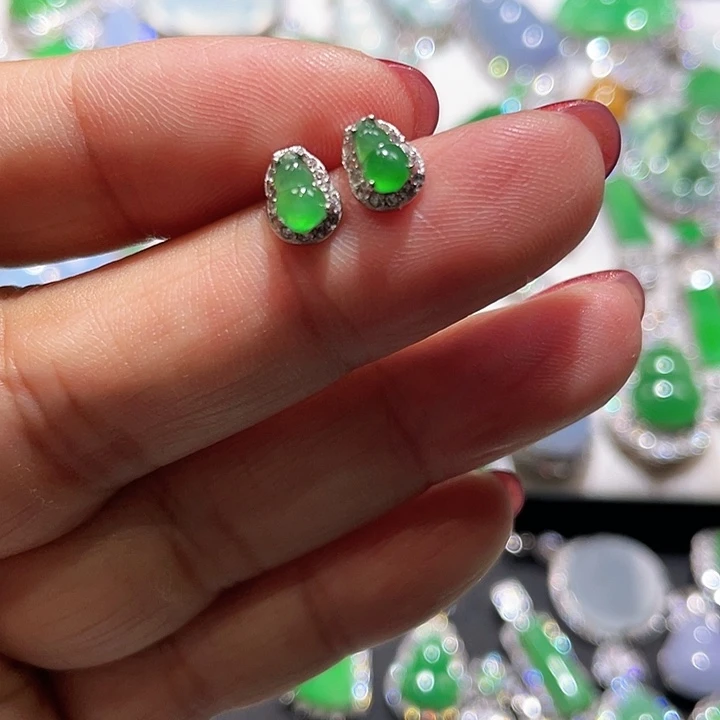 翡翠银S925镶嵌颈饰