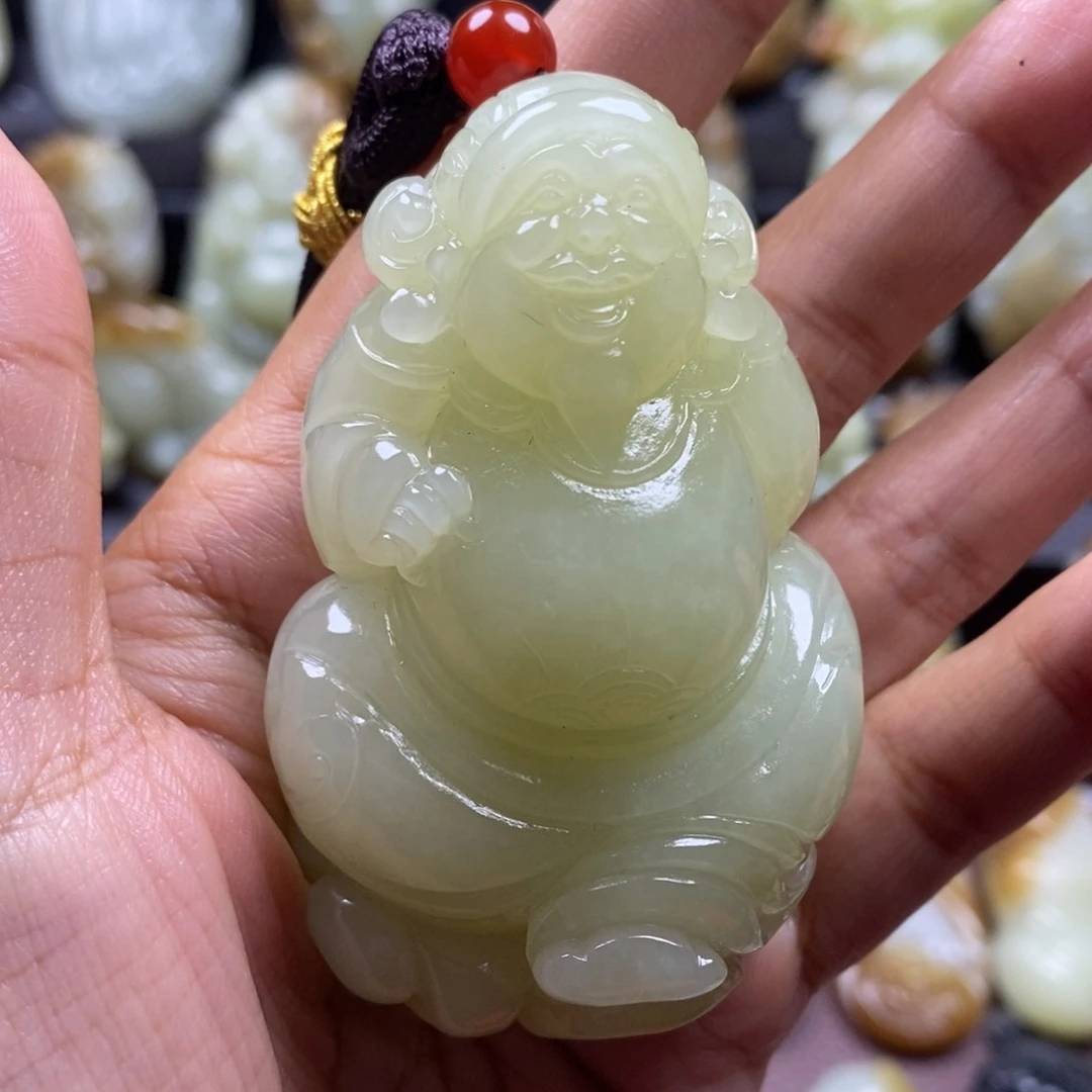 吊坠(不含链)未镶嵌和田玉（糖玉）