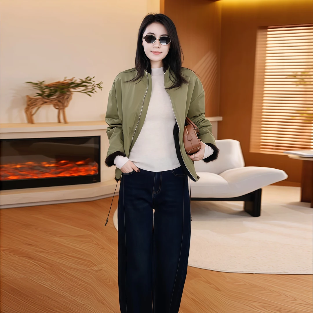 【奢宠冬日】Mayya Plus麦芽定制气质显瘦毛茸茸皮草外套32547310