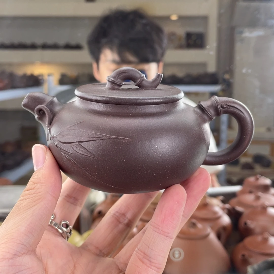 茶壶紫砂170cc大水潭底槽清茶壶
