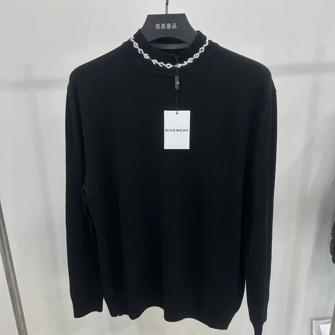 未使用 Givenchy/纪梵希 黑色高领毛衣/L码