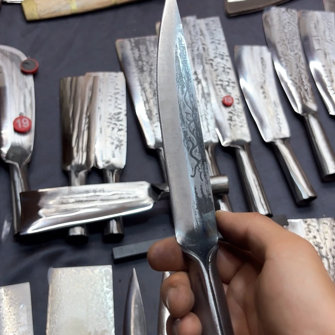高碳锰钢云南阿老表手工锻打刀