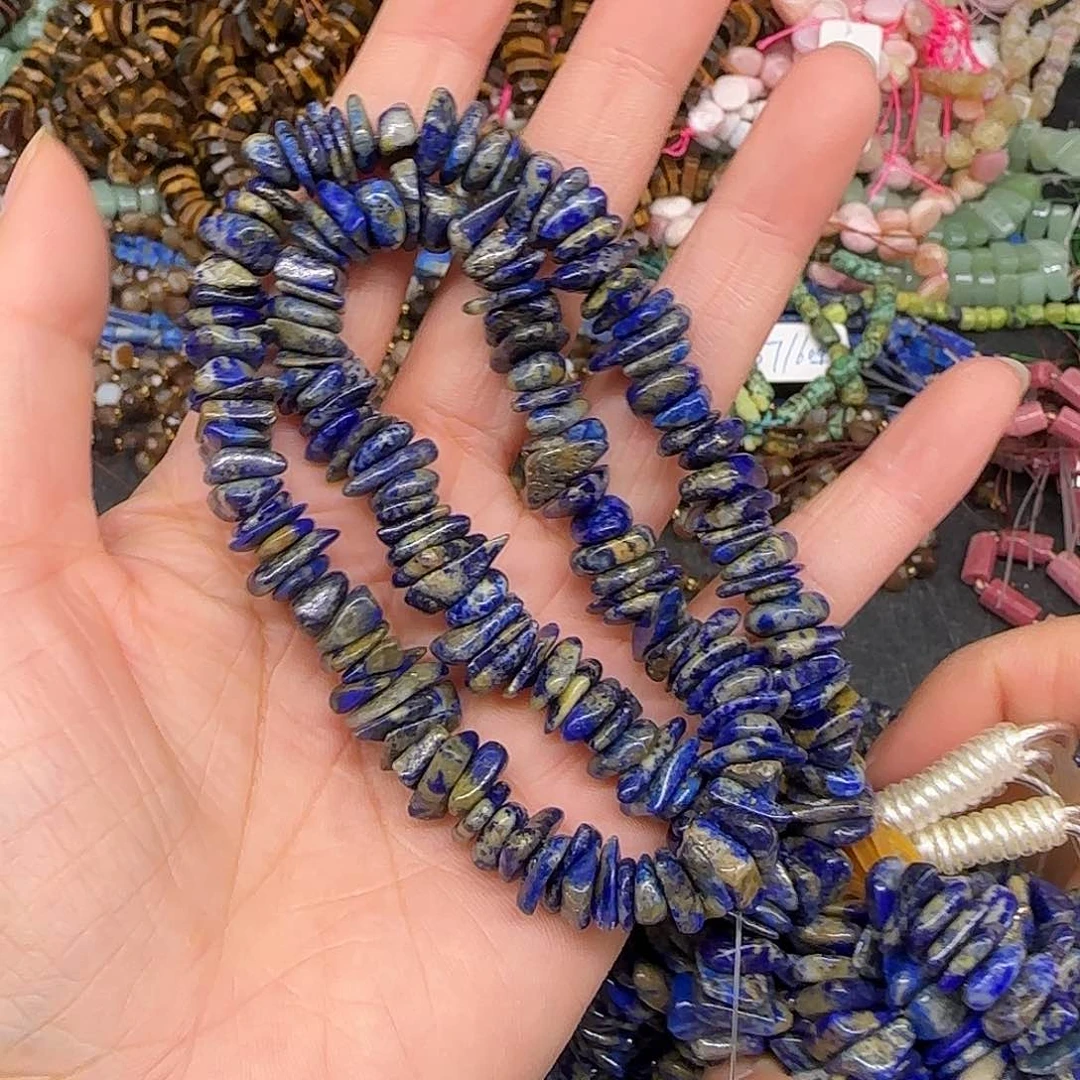 玛瑙/玉髓合金珠宝半成品青金8-10mm一条