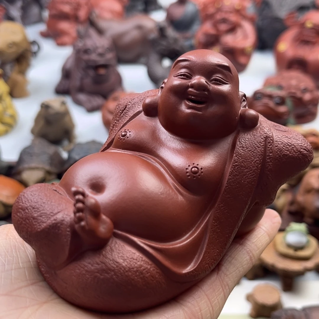 紫砂茶宠杠***烧紫砂茶宠