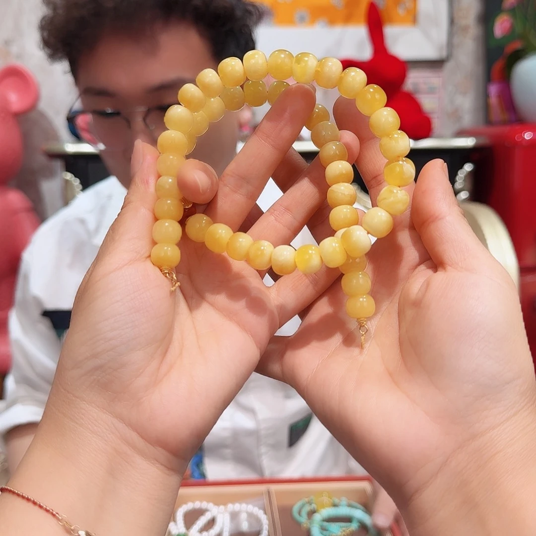 蜜蜡项链未镶嵌喵**~项链