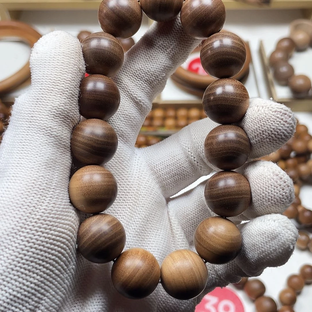 y***u檀香木手串/手链老山檀香15满纹供奉料