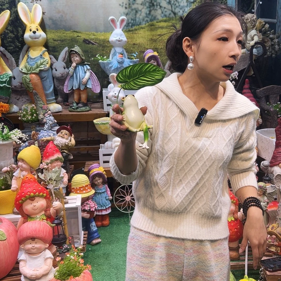 花园摆件红红火火