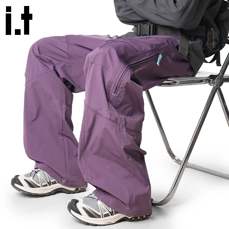 i.t:CHOCOOLATE美式登山休闲裤男2025秋季新款宽松防水运动工装裤