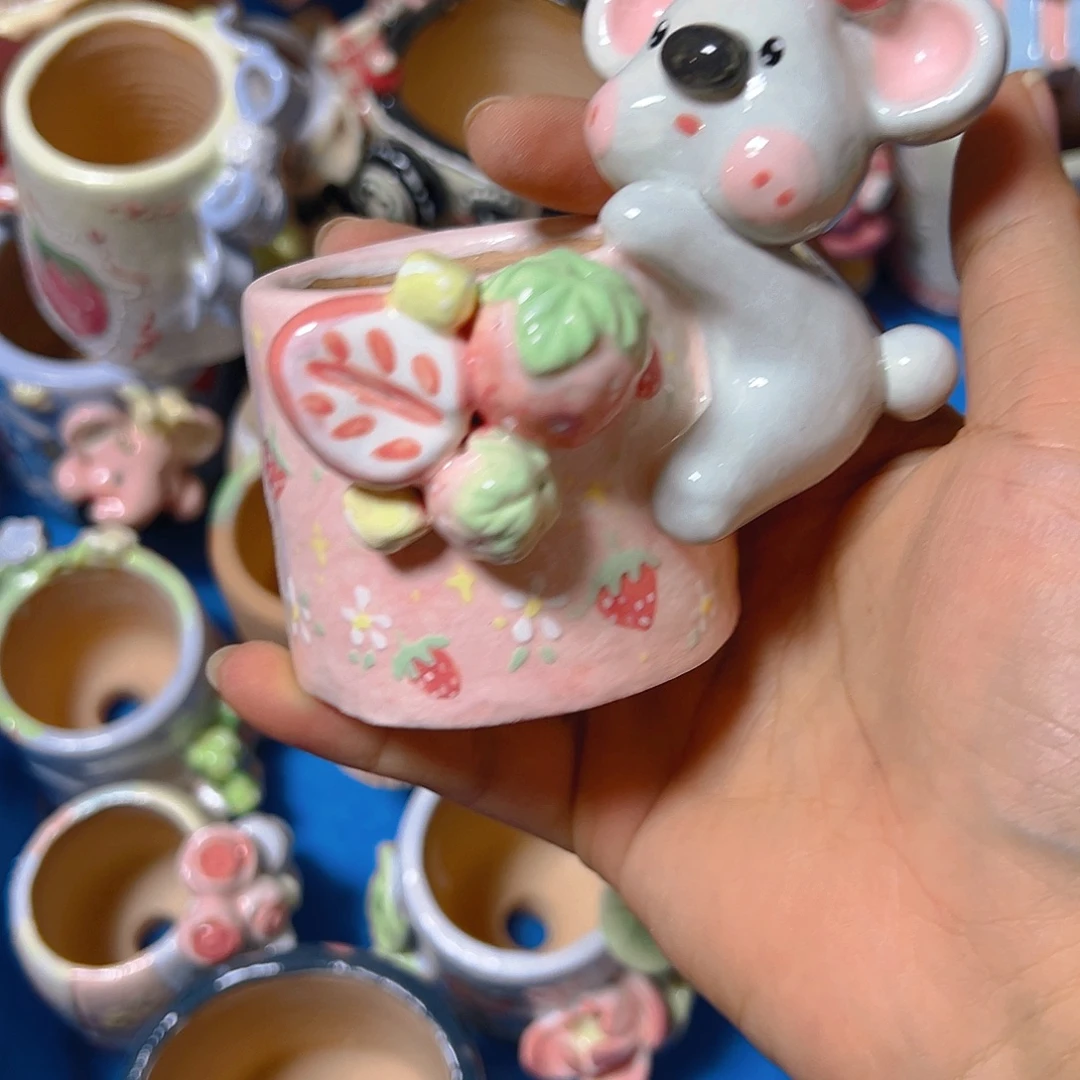 老梧家的手工多肉花盆