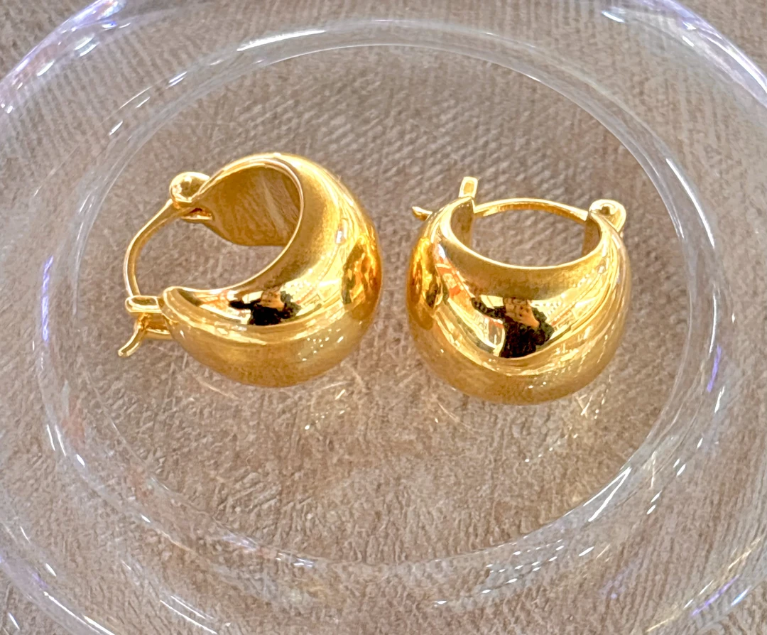2A足金百搭耳饰6.66g