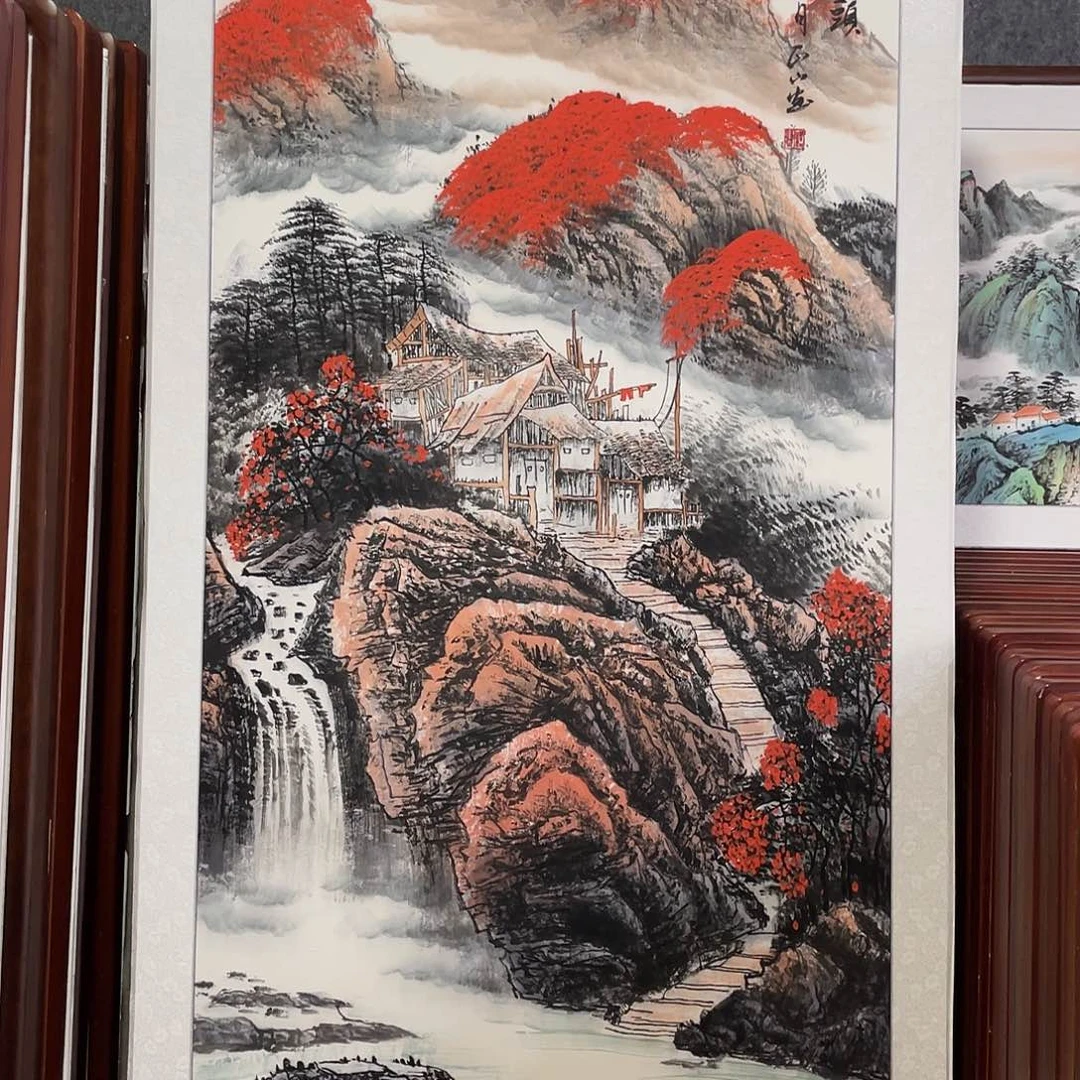 国画带框尺寸83*163厘米