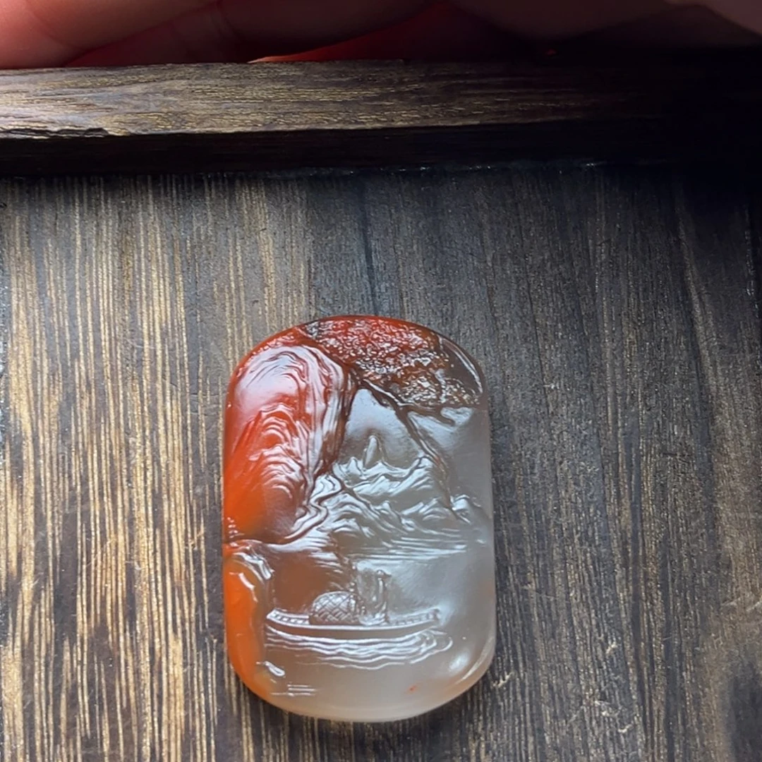 @***定南红玛瑙未镶嵌颈饰