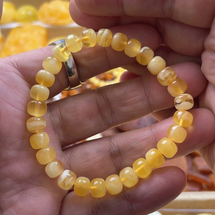 蜜蜡手串未镶嵌手串