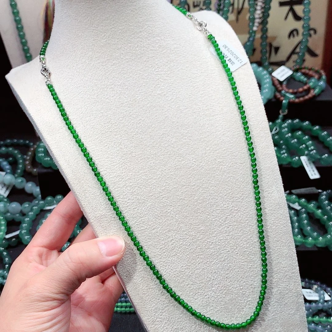 翡翠未镶嵌手链卡4