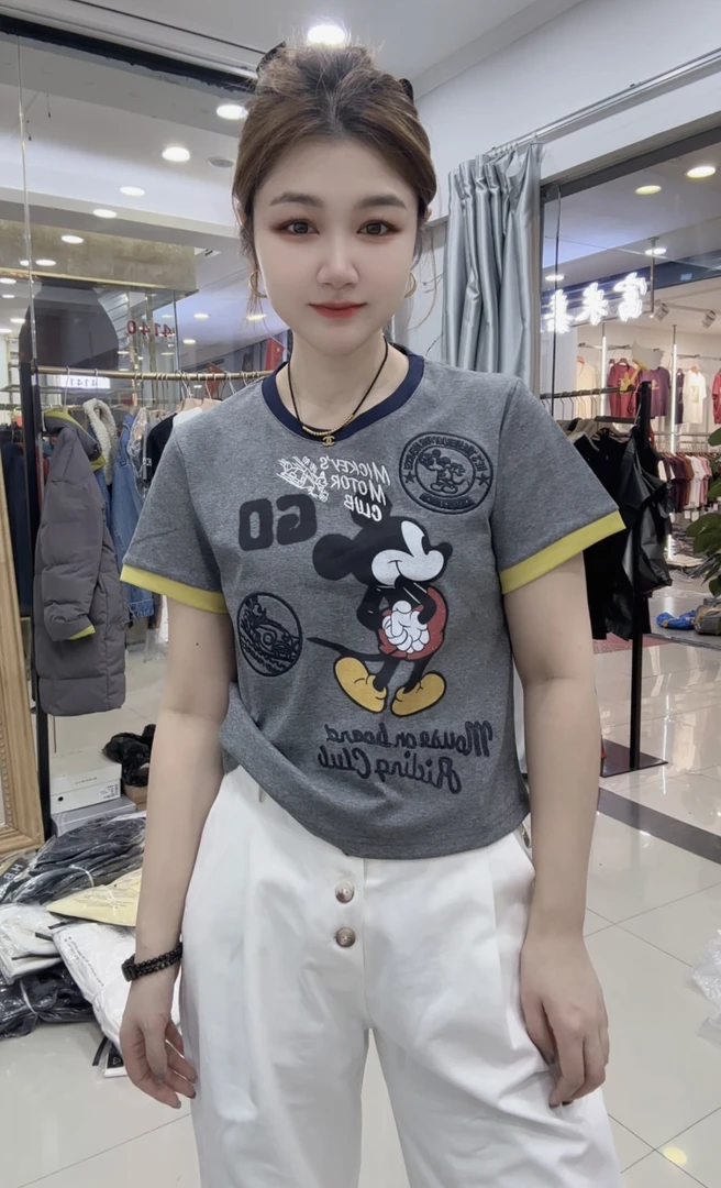 DD-重工定制款米奇印小半袖（发货3-5）